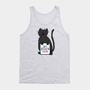 Cute Cat with Joe Biden 2020 Sign Tank Top